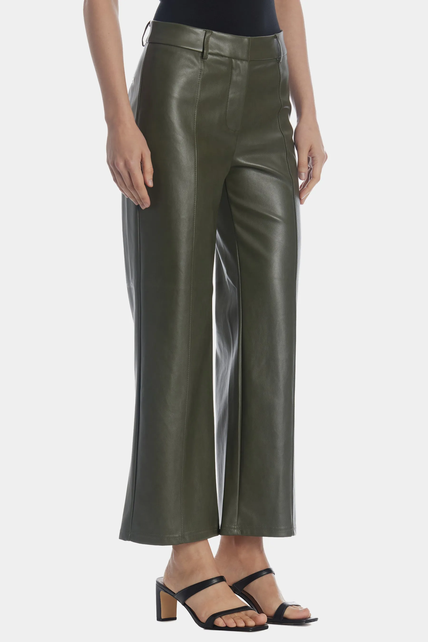 Faux Leather Trouser Pants