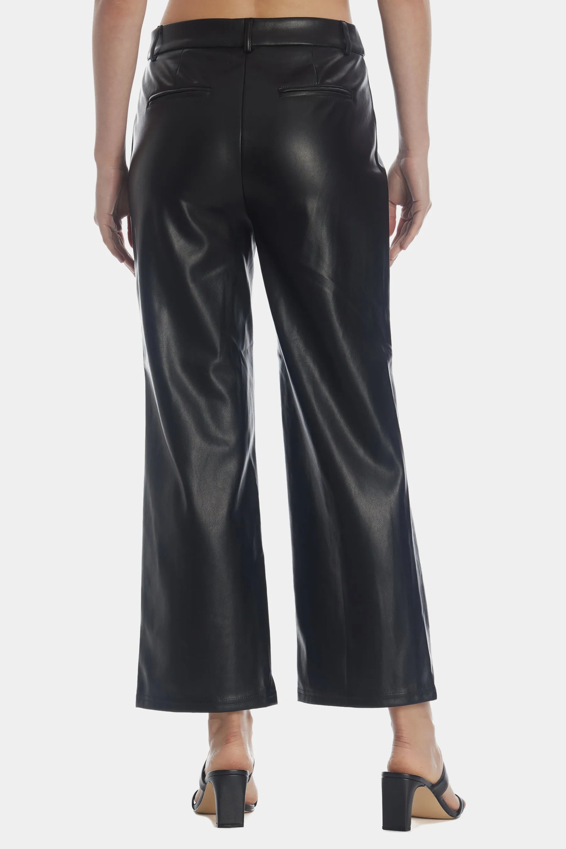 Faux Leather Trouser Pants