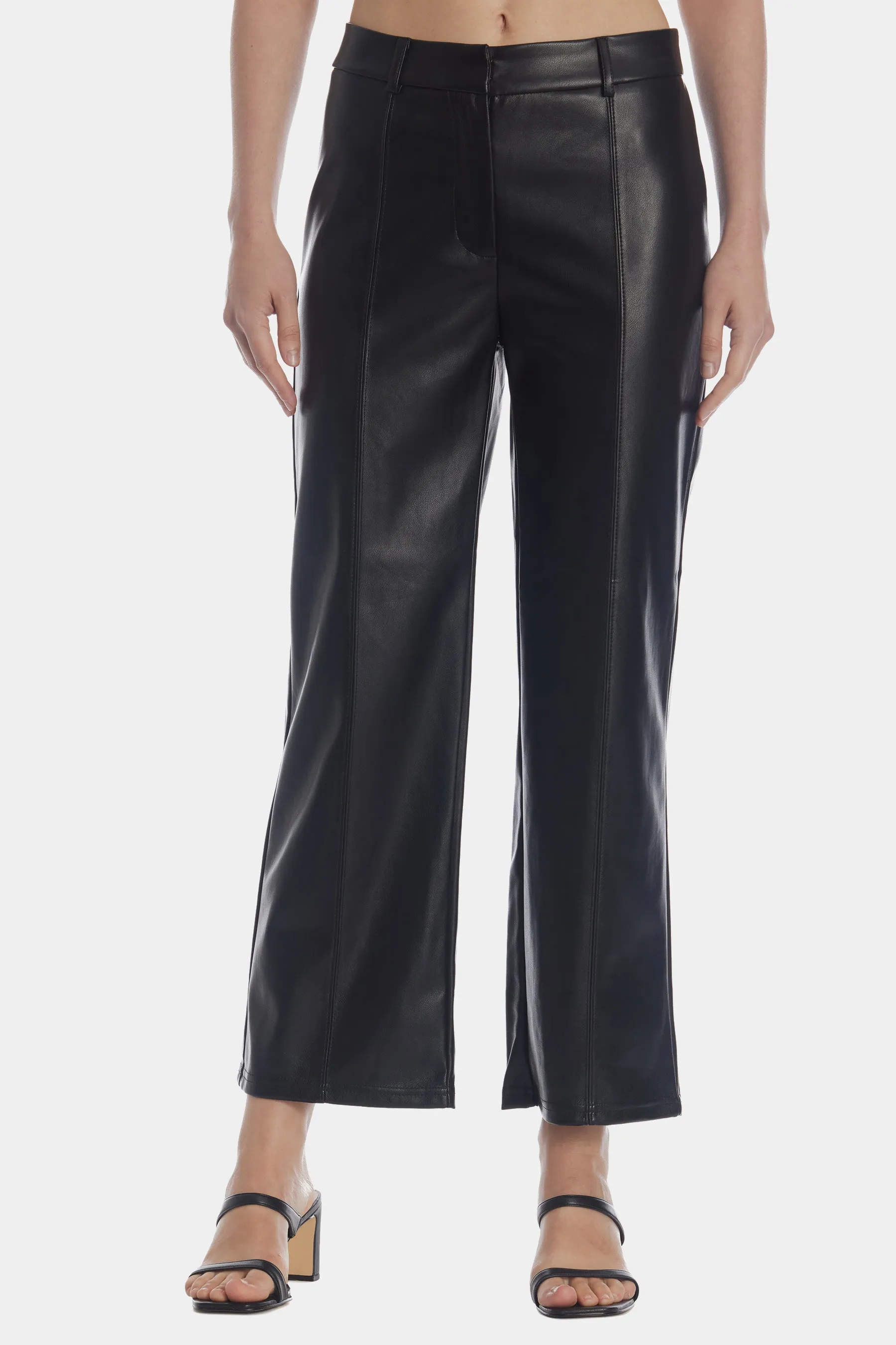 Faux Leather Trouser Pants