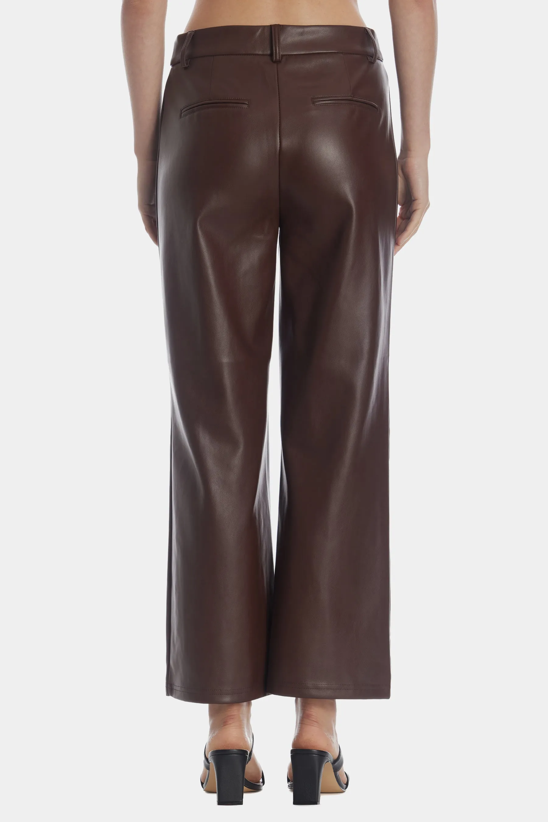 Faux Leather Trouser Pants