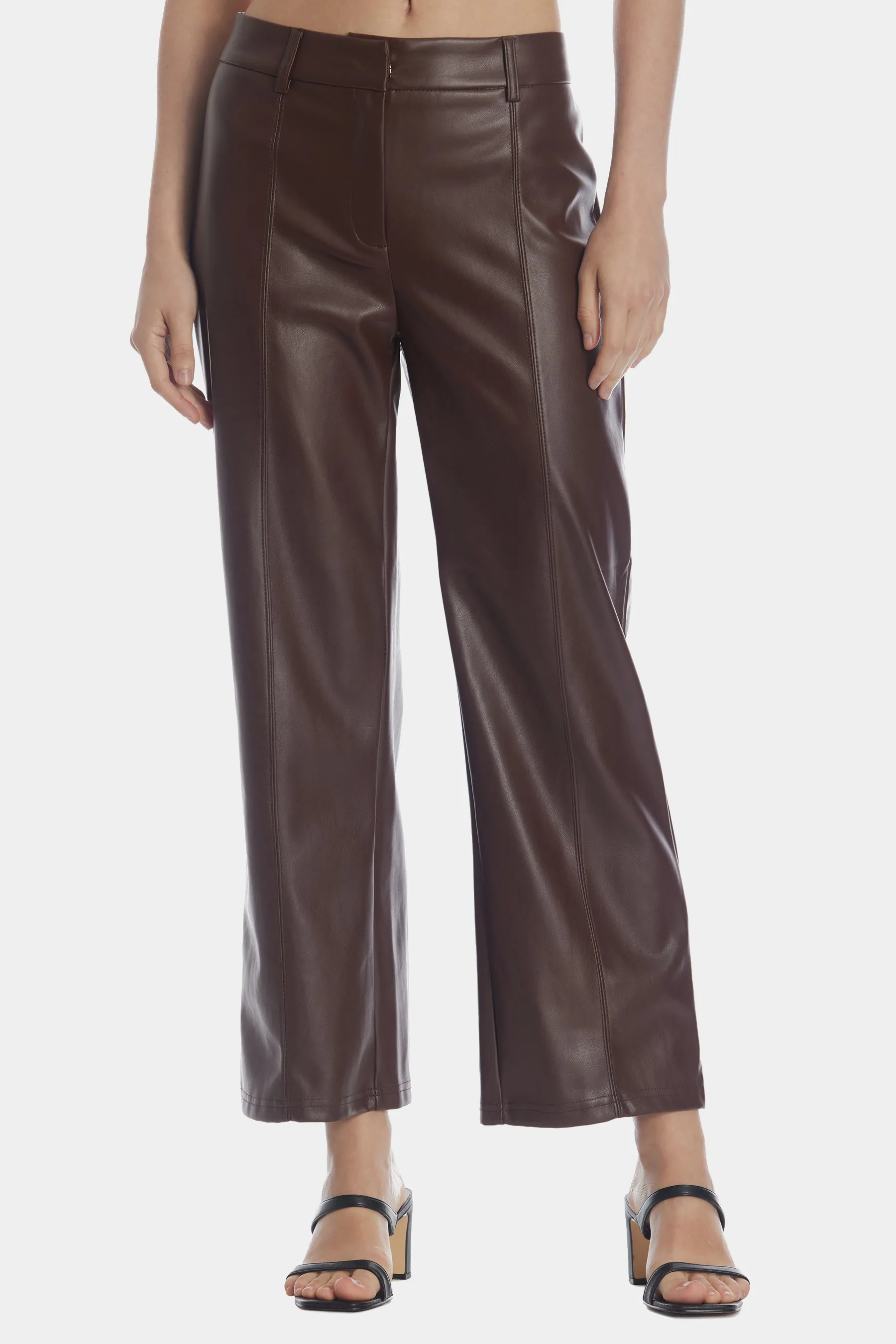Faux Leather Trouser Pants