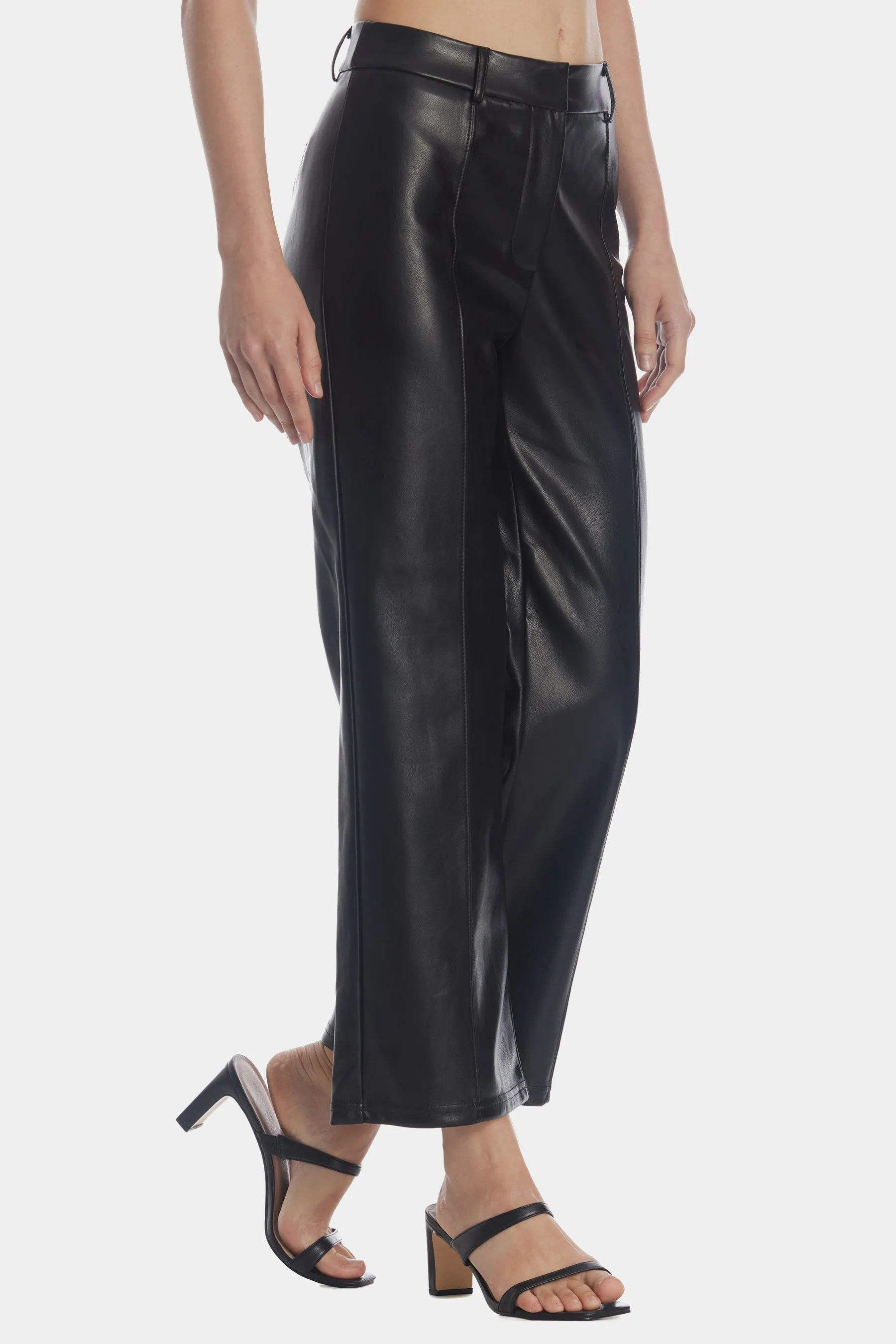 Faux Leather Trouser Pants