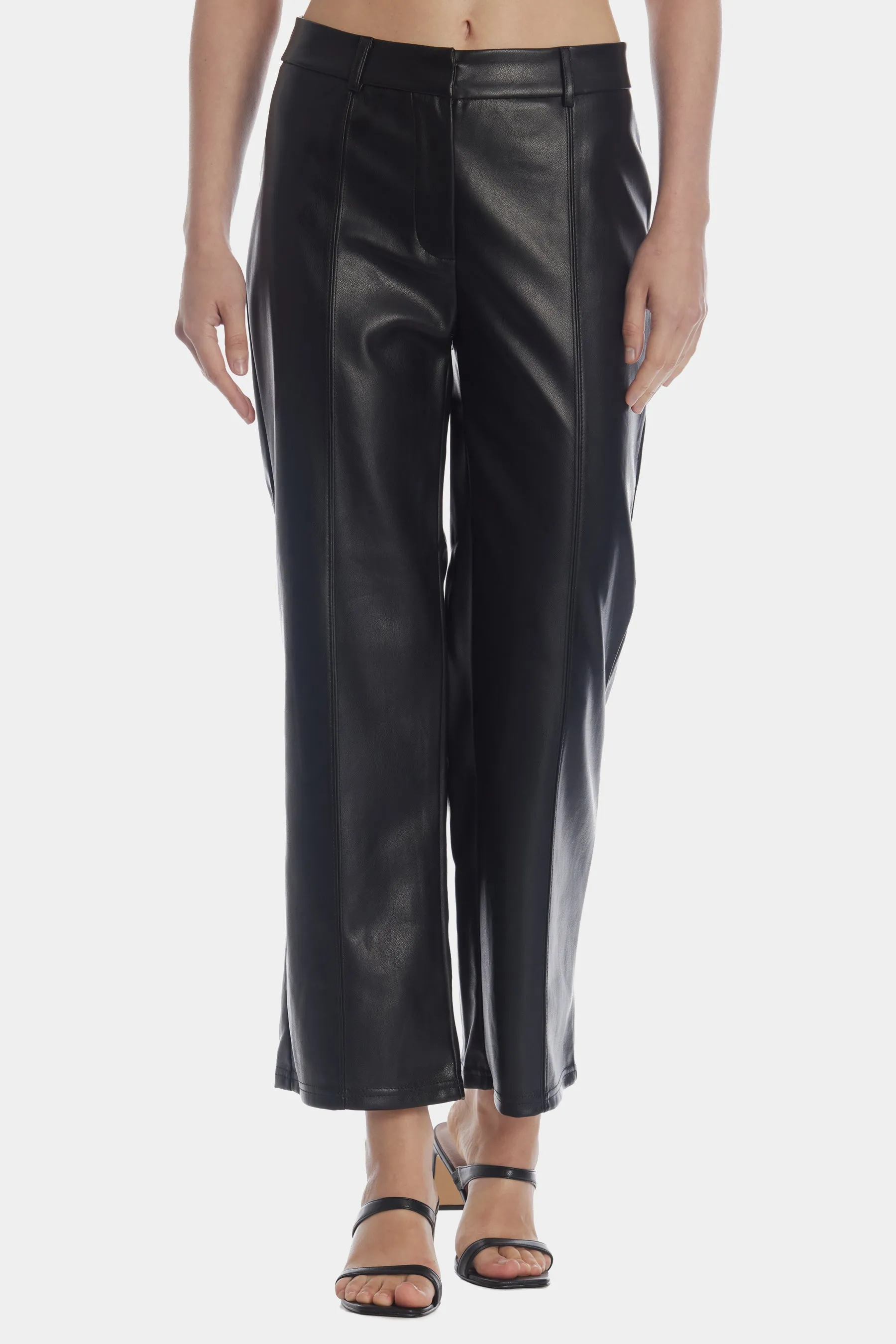Faux Leather Trouser Pants