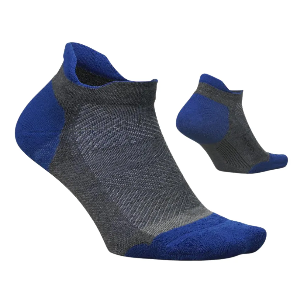 Feetures Elite Max Cushion No Show Tab Boost Blue Socks (Unisex)
