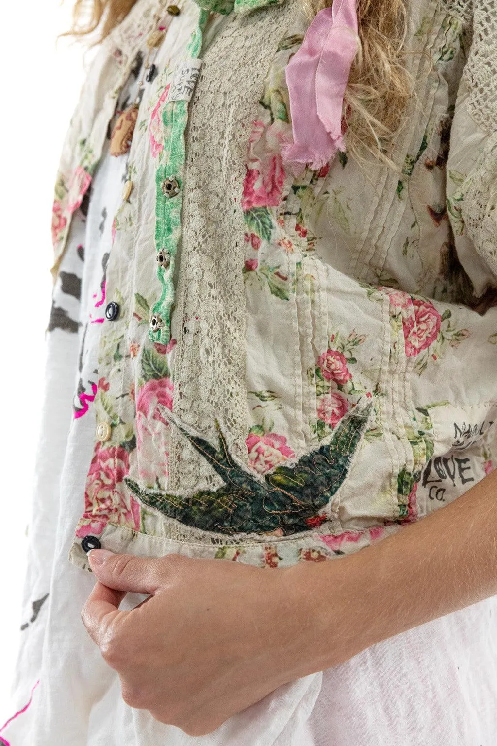Floral Dejah Cropped Blouse