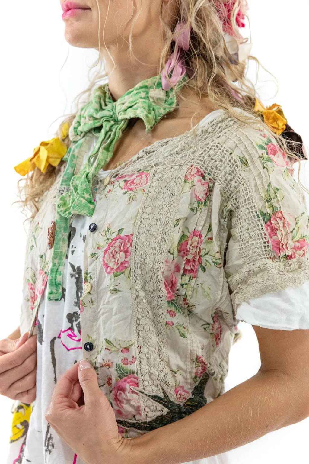 Floral Dejah Cropped Blouse