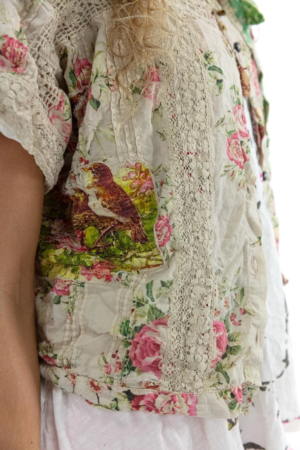 Floral Dejah Cropped Blouse