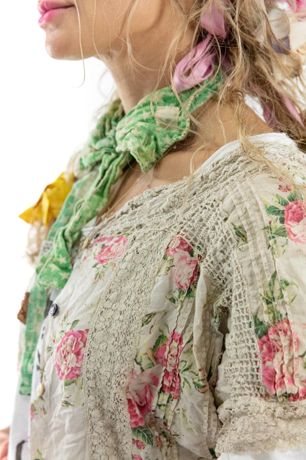 Floral Dejah Cropped Blouse