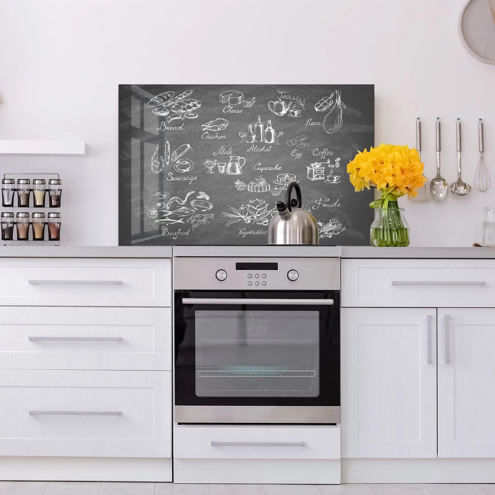 Foods | Glass Printed Backsplash for your Kitchen
