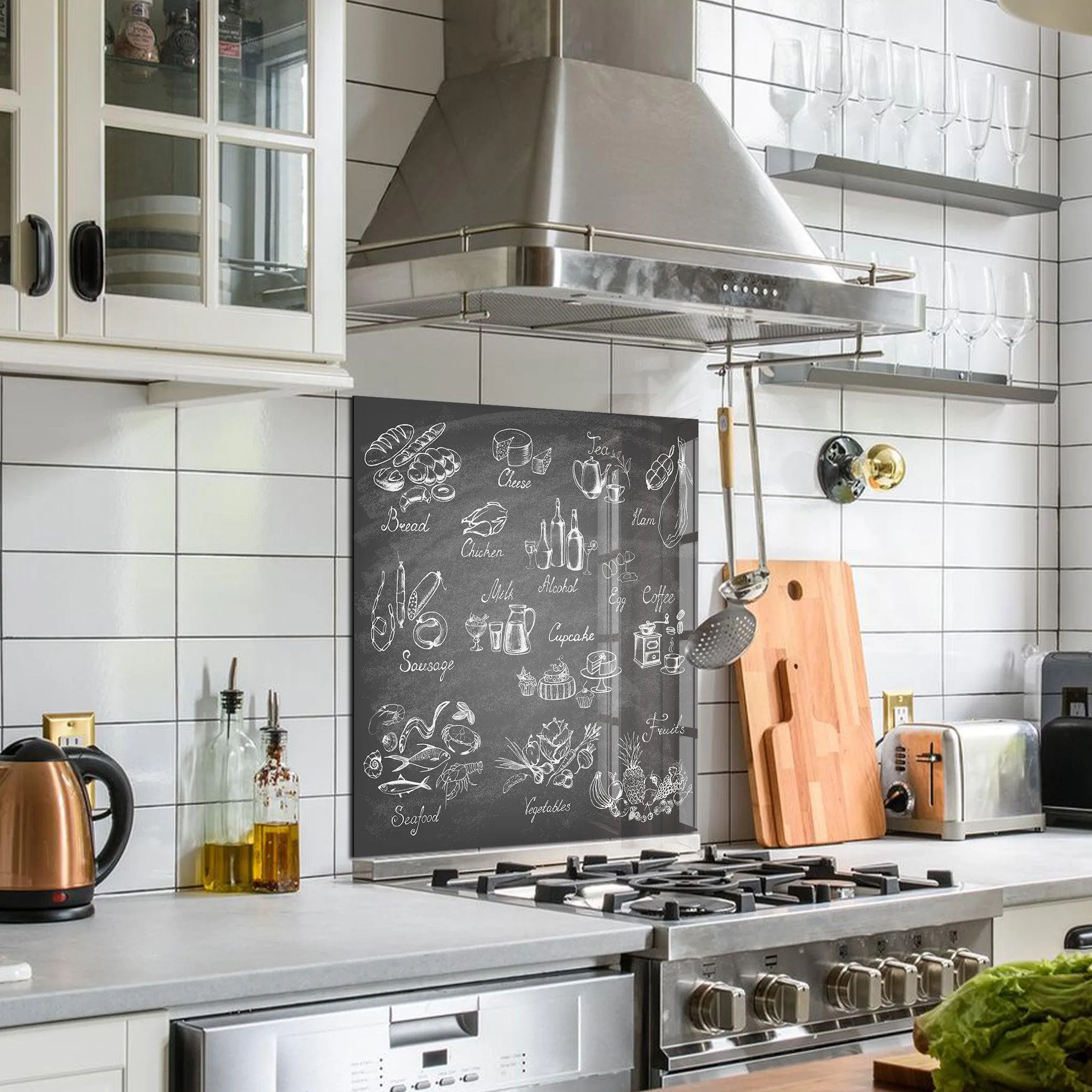 Foods | Glass Printed Backsplash for your Kitchen