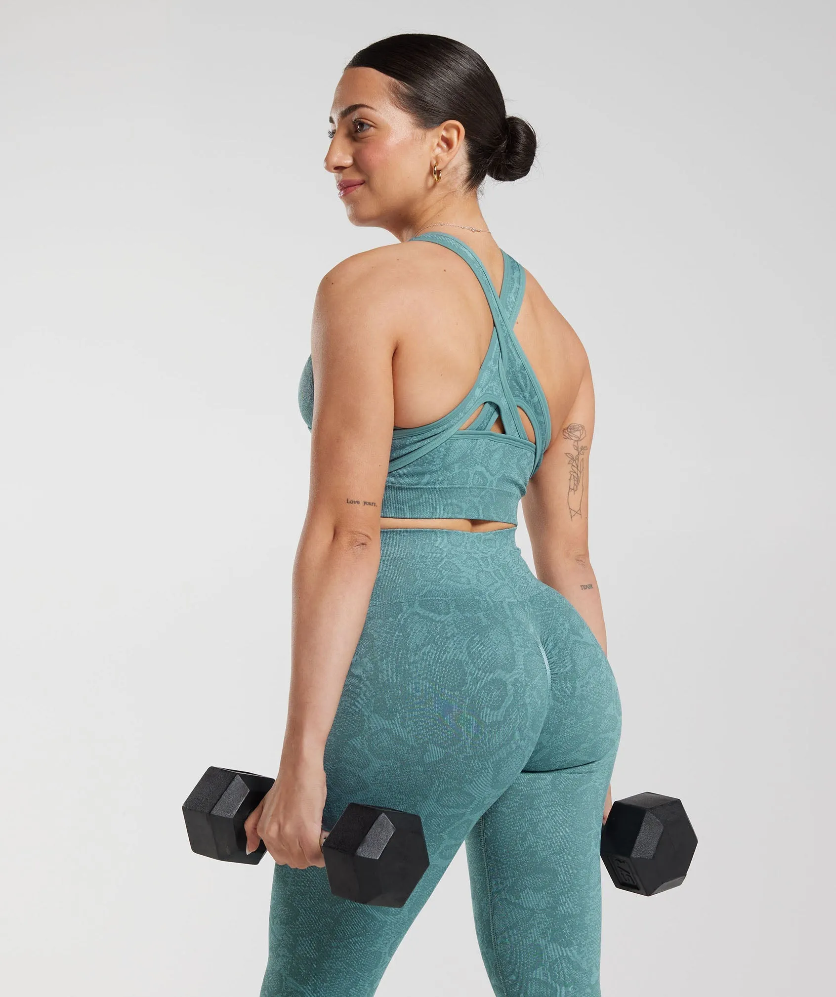Gymshark Adapt Animal Seamless Leggings - Iceberg Blue/Thunder Blue