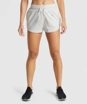 Gymshark Animal Graphic Shorts - White/Cream Print