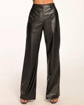 Jace Faux Leather Wide Leg Pant