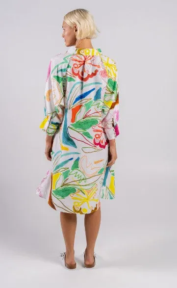 Linen collared shirt Multi dress