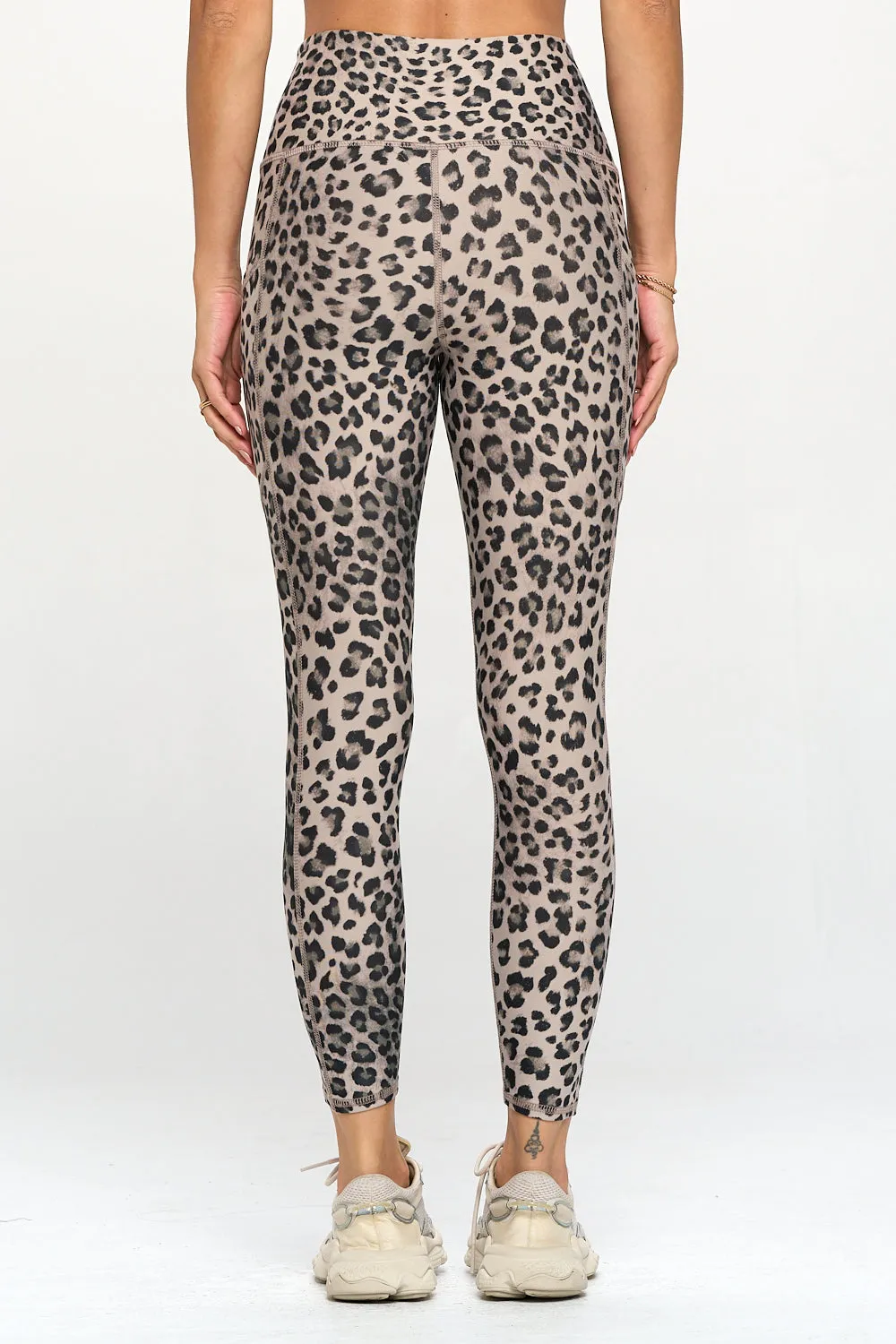Liz - Dove Cheetah Airbrush w Pockets 7/8 Legging