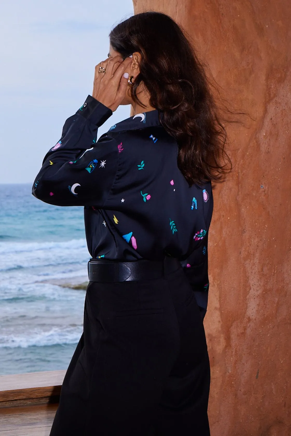 Nevada Shirt In Mystic Ditzy