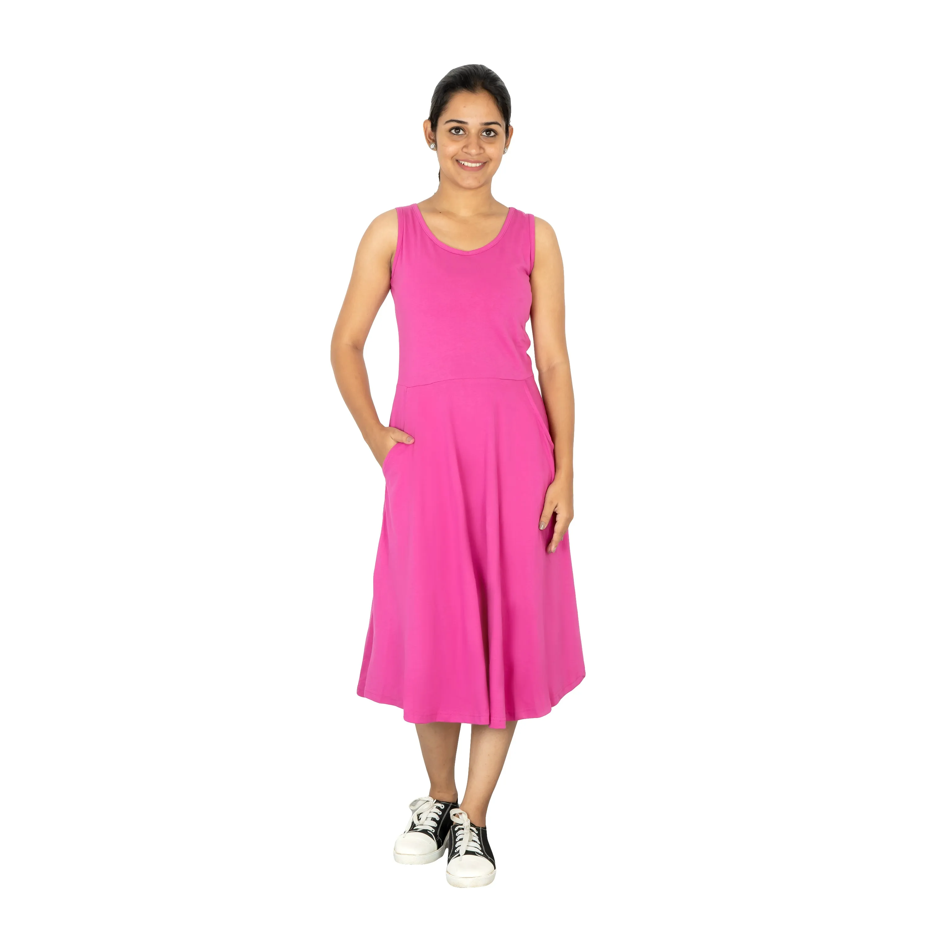 pH4 Sleeveless Fit & Flare Dress