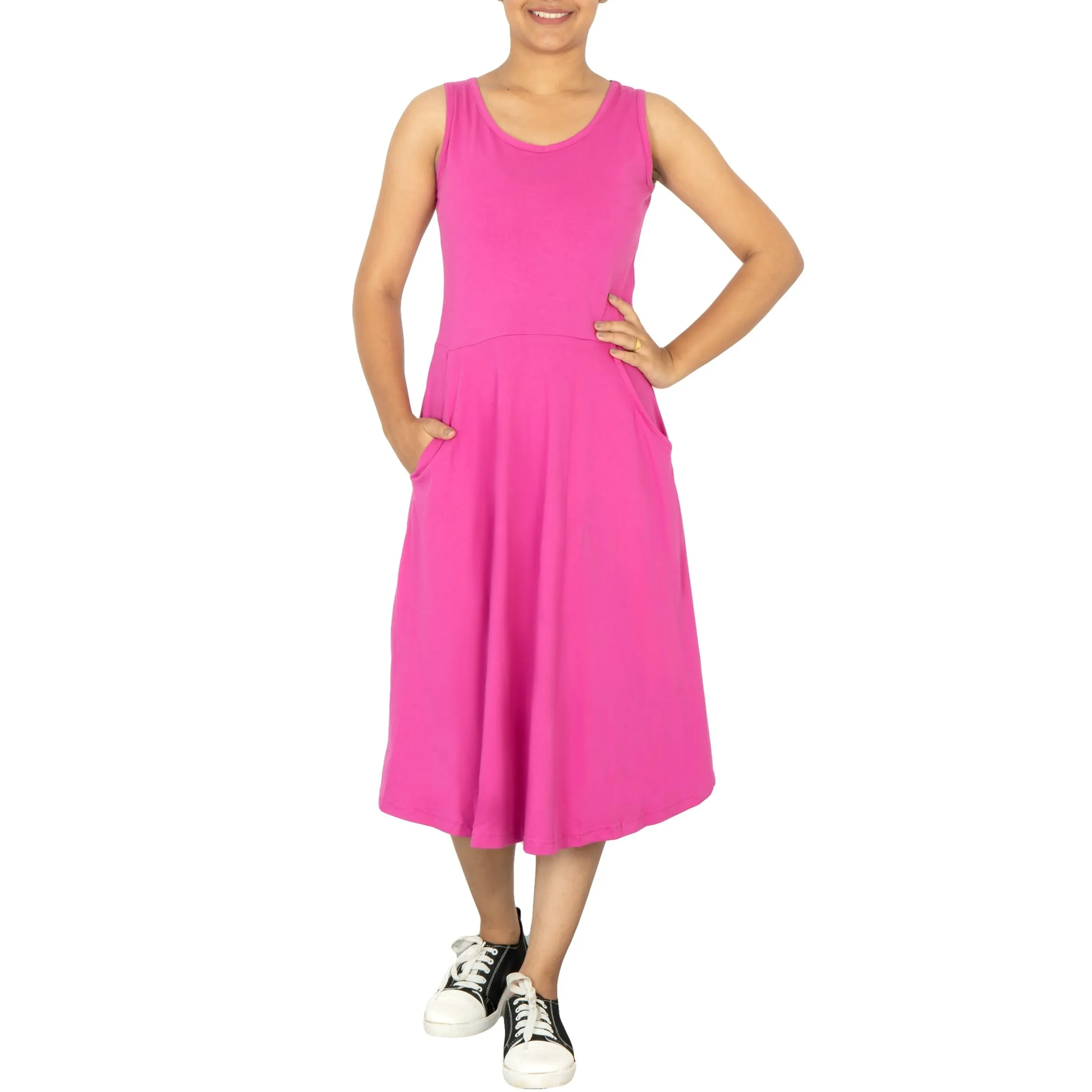 pH4 Sleeveless Fit & Flare Dress