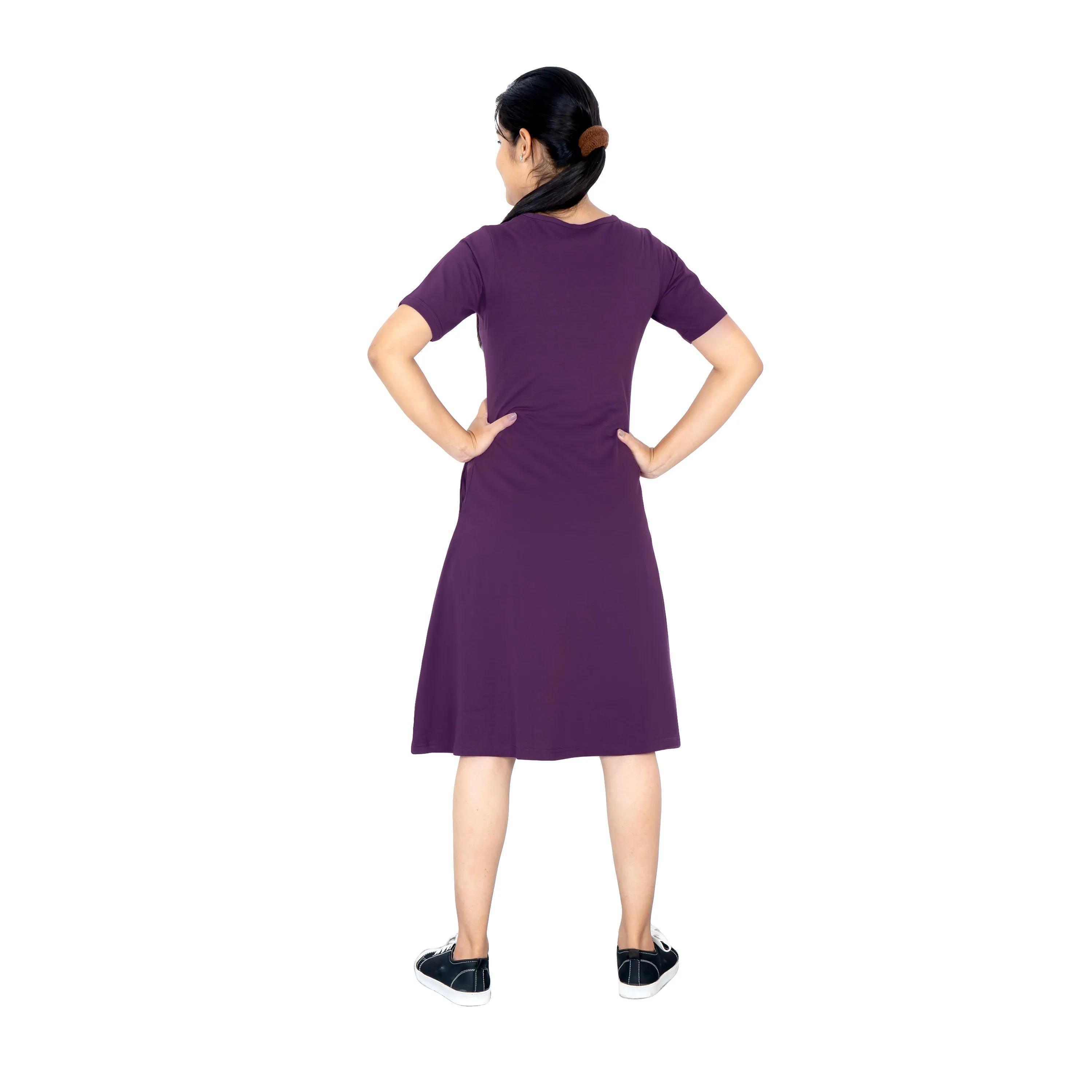Plum Swing Dress