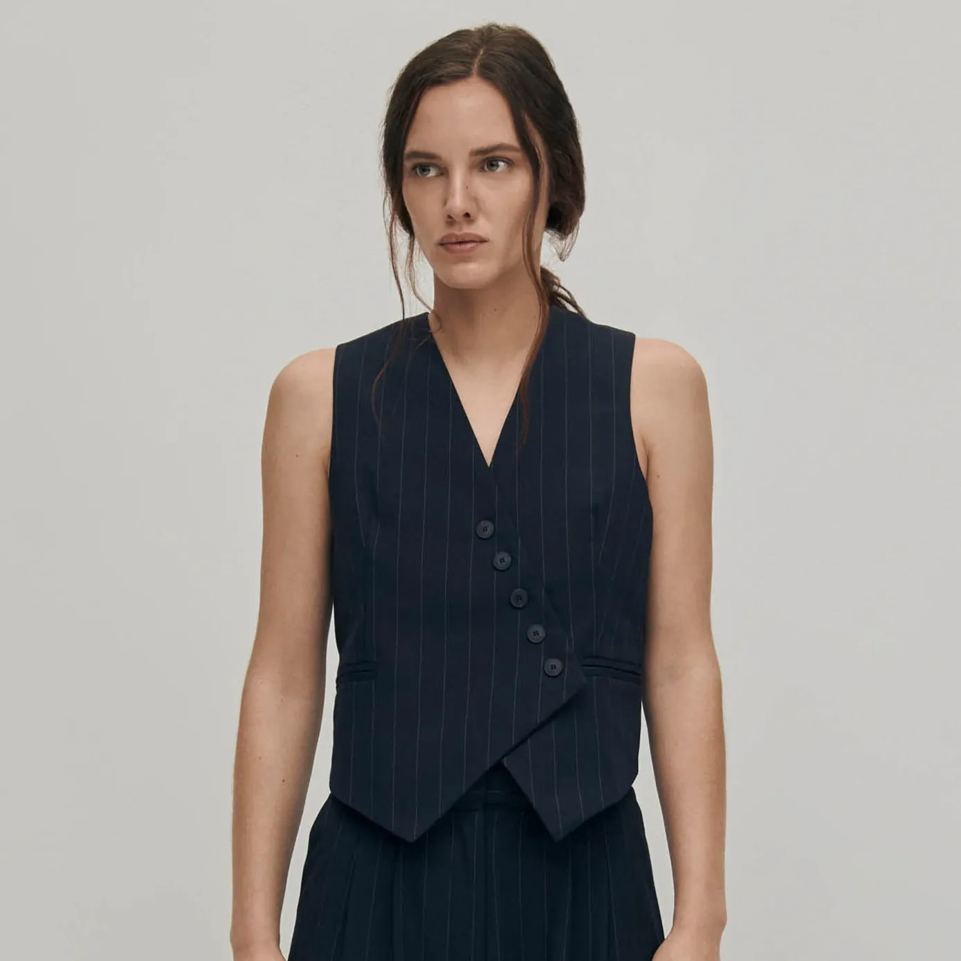 Poppy Navy Vest