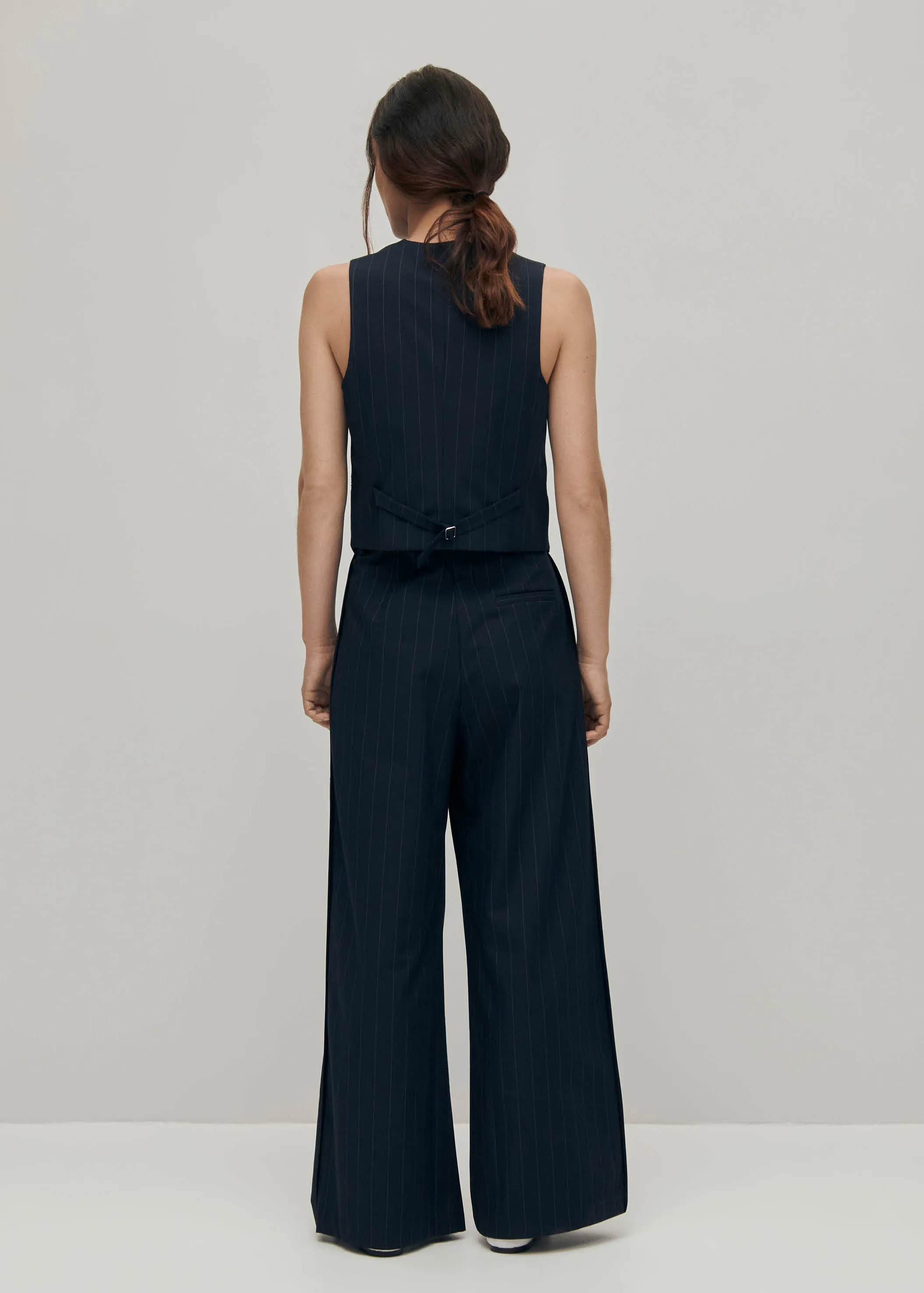 Poppy Navy Vest