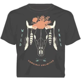 "Flower Bull" Western Cowgirls Unlimited T-Shirt