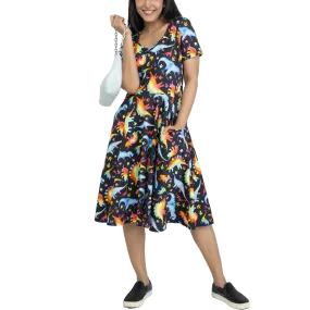 Rainbowsaurus Twirl Dress