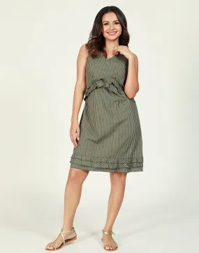 Sleeveless Striped Dress