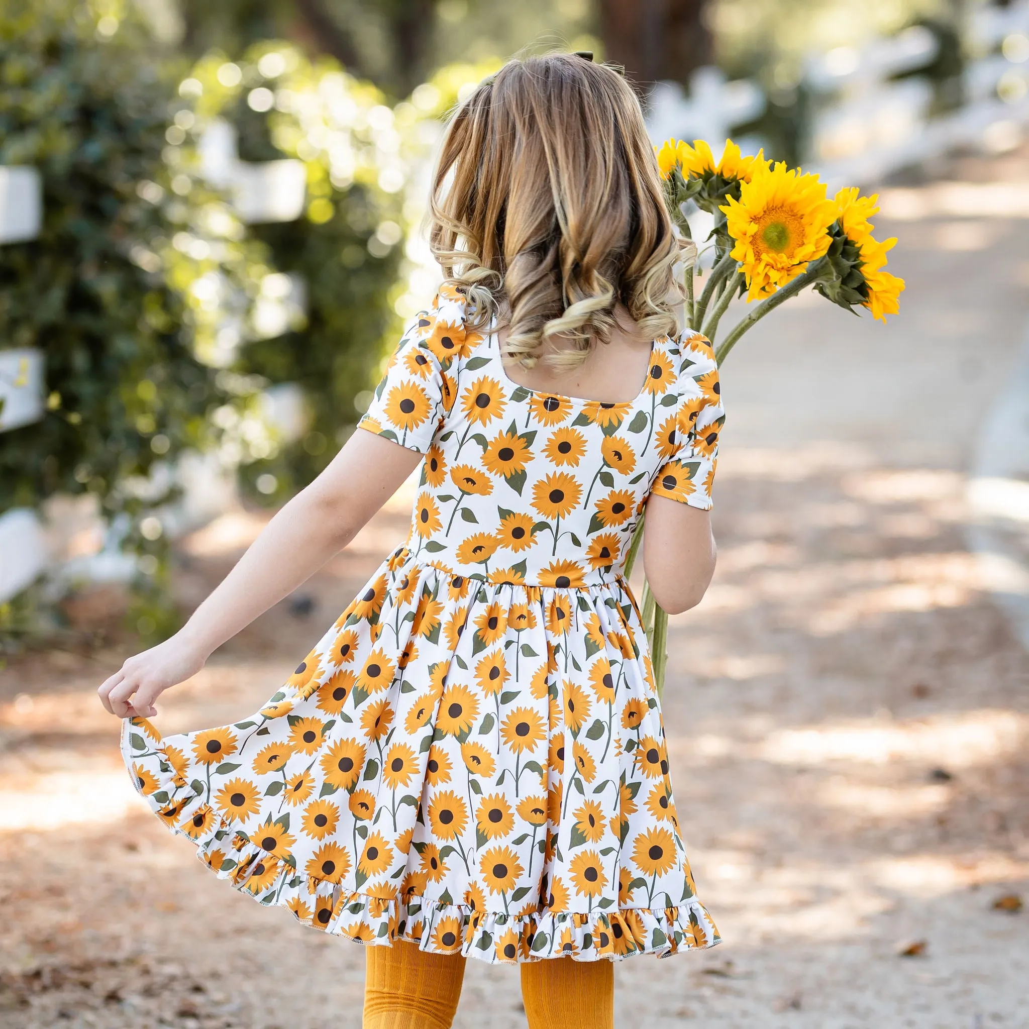 Sunflower Mod Twirl Dress
