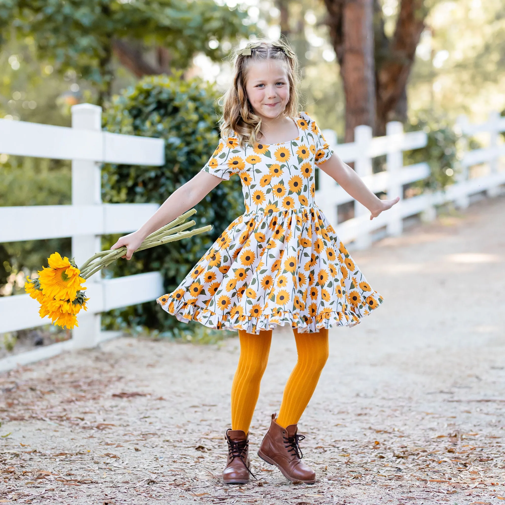 Sunflower Mod Twirl Dress