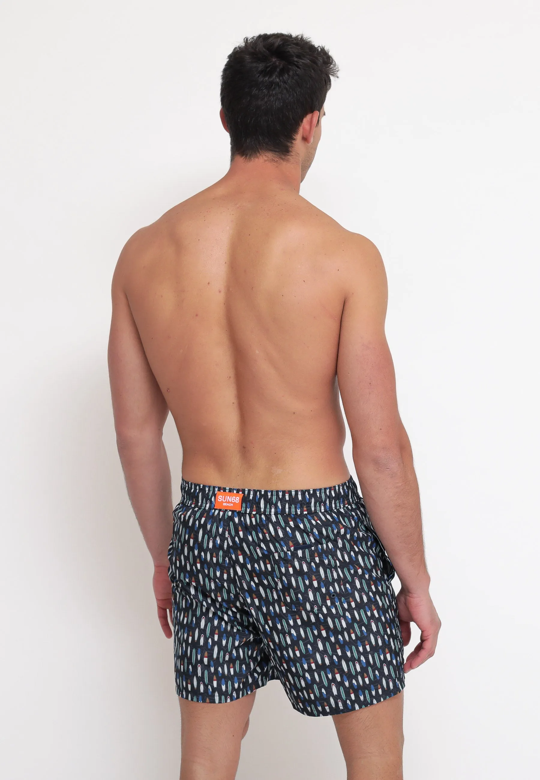 Swim Pant Small Print - Nero