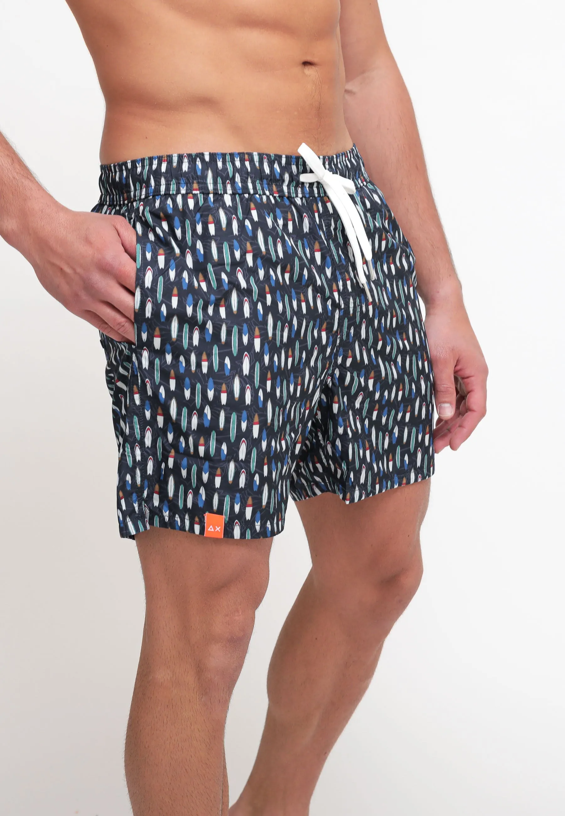 Swim Pant Small Print - Nero
