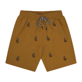 THE CLASSIC SWIM SHORTS-CHESTNUT
