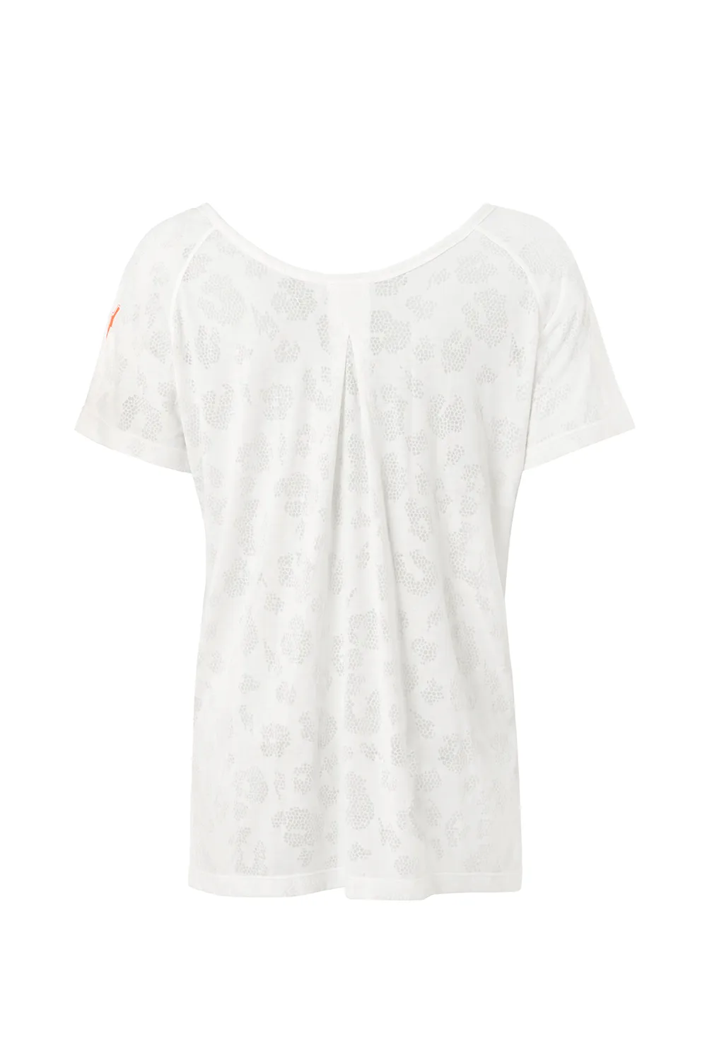 White Leopard Burn Out Slouchy T-Shirt