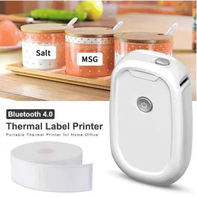 Wireless Bluetooth Mini Thermal Label Maker Printer